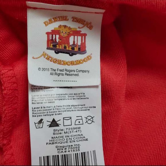 New toddler boys M 3T-4T Daniel Tiger's Neighborhood tiger costume - Picture 5 of 6